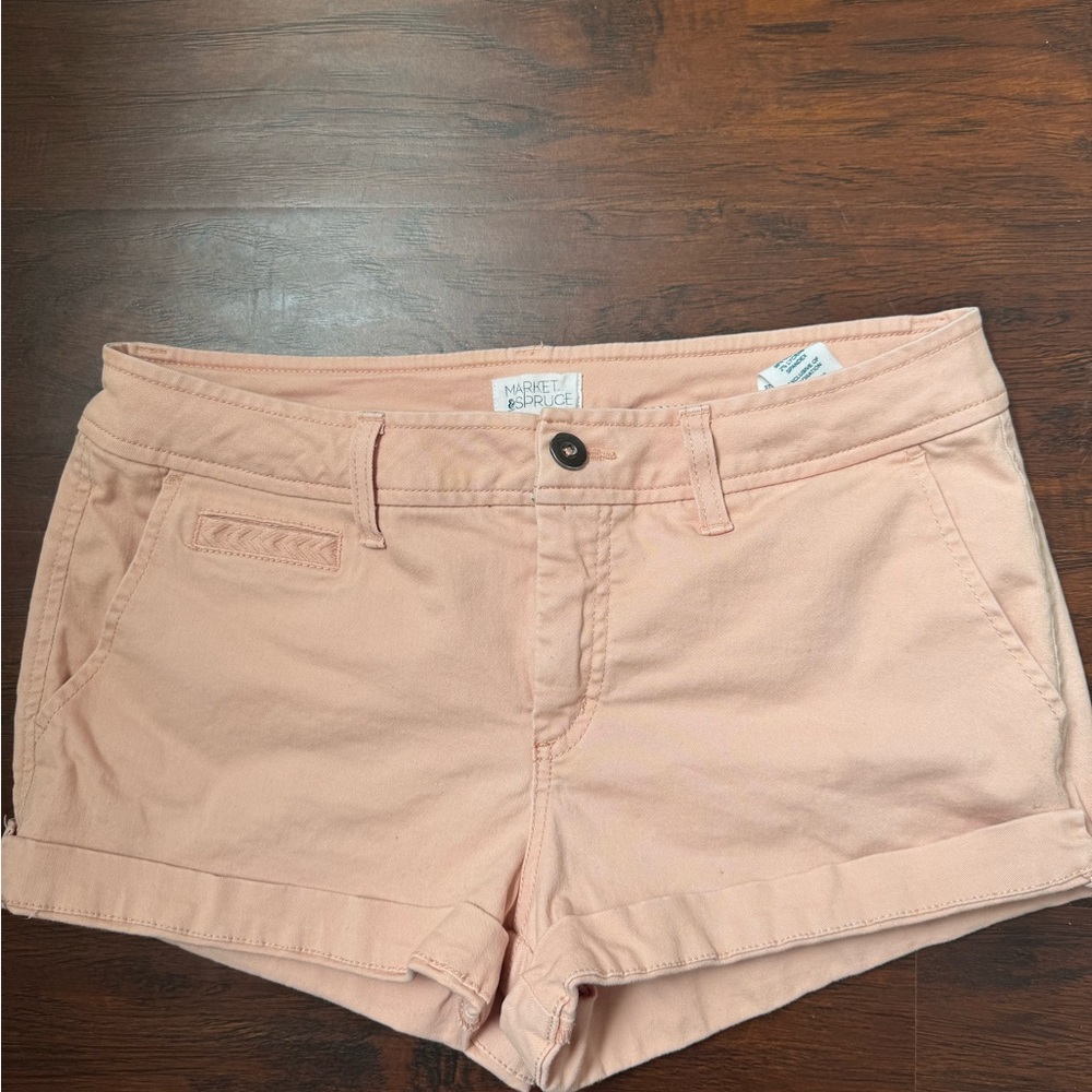 Market & Spruce High Waist Pink Shorts